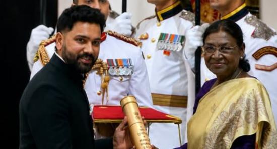 Rohit Sharma Conferred Padma Shri